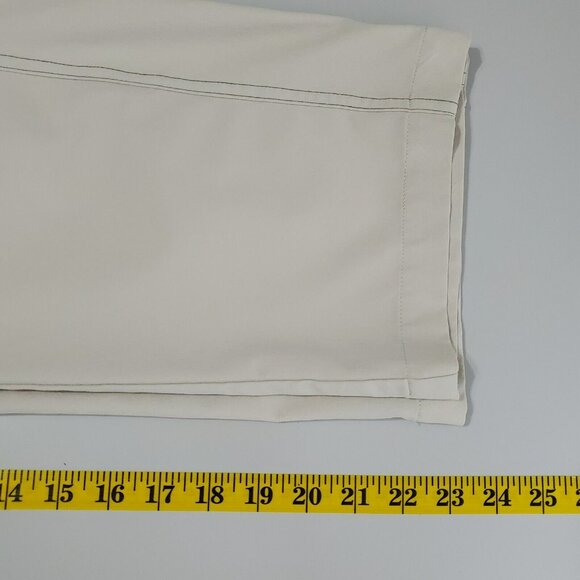 Title Nine Womens Cropped Pants Size 8 Tan Straight Leg Golf Tennis Preppy - Picture 11 of 12